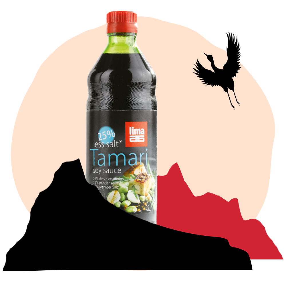Lancement de notre Tamari 25% less salt, le premier tamari à teneur réduite en sel.