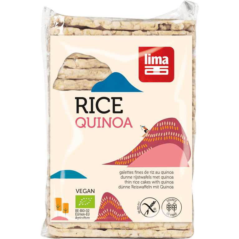 40123 295 Lima Land Rice Cake Quinoa Dun 130G Packshot