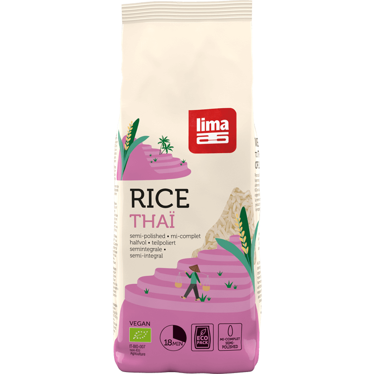 Riz thaï mi‑complet