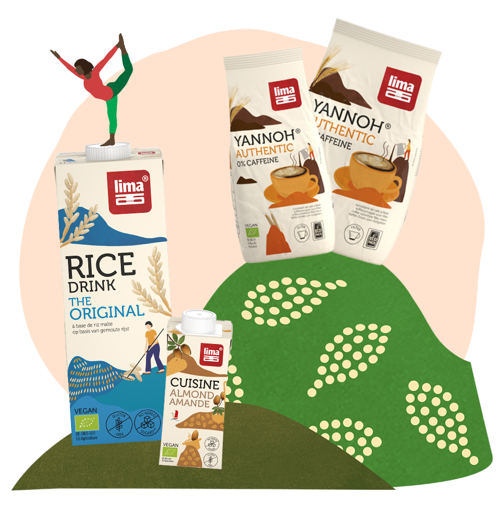 Nos sachets de Yannoh et de Chicorée sont désormais fabriqués à partir de matériaux écologiques, et nous avons opté pour des briques en matière végétale.