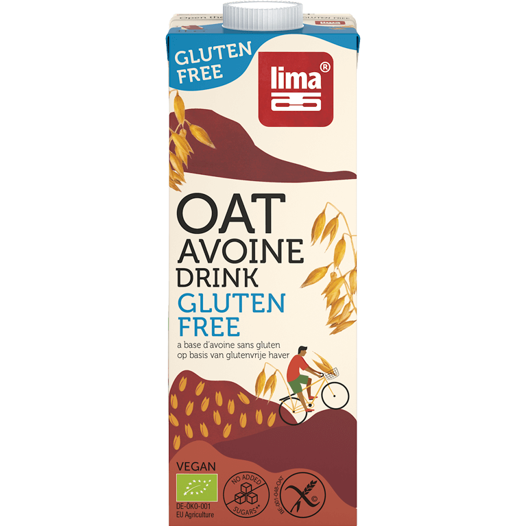 49113 258 Lima Oat Drink Glutenfree 1L Packshot Frontaal Rgb Transp Copy